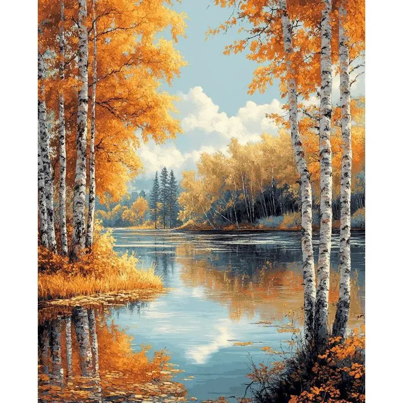 GATYZTORY Autumn Landscape Paint by Numbers Kit 40x50cm