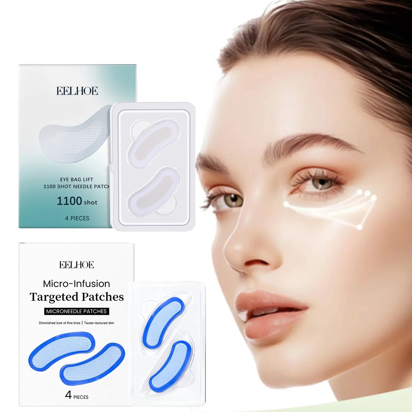 Microneedle Eye Patches – Retinol, Anti-Wrinkle & Dark Circles