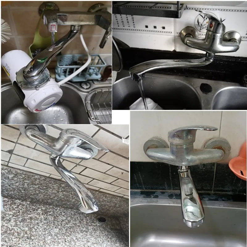 Stainless Steel Faucet Elbow S-Bend Extension Tube G3/4 Sink Pipe