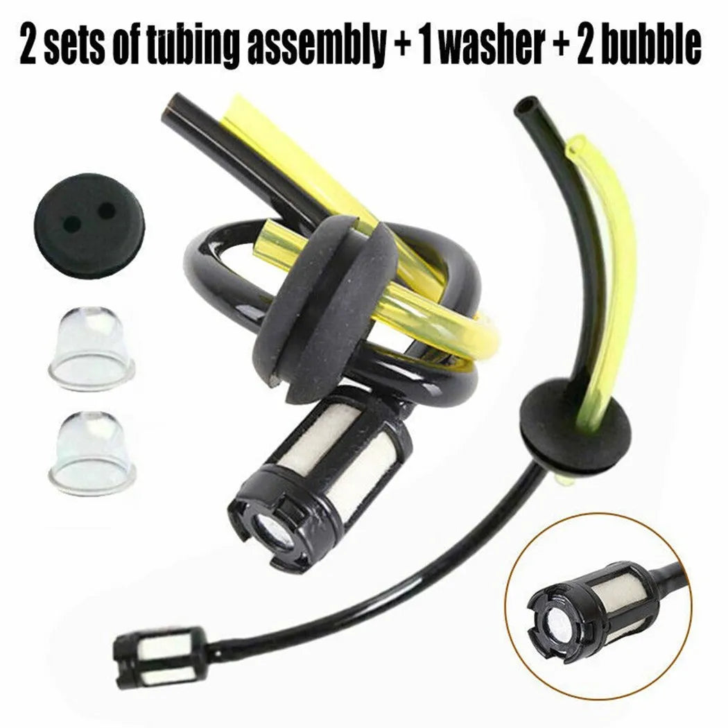 2 Sets Fuel Filter Hose Seal Brushcutter Hedge Trimmer Grass Line