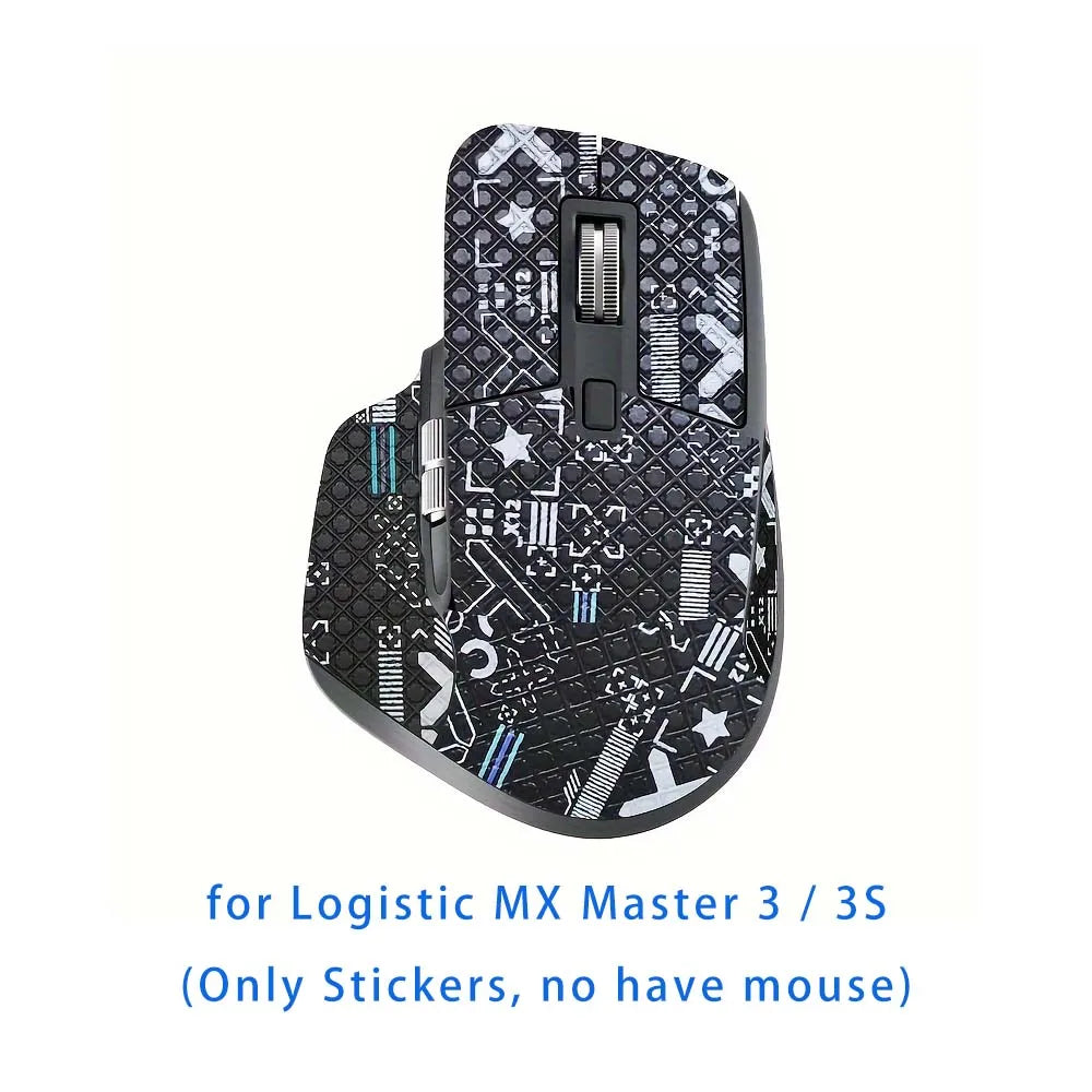 Mouse Grip Tape for Logitech MX Master 3 & 3S – Anti-Slip Peaceful Pleasures Health and Wellness Full Black X