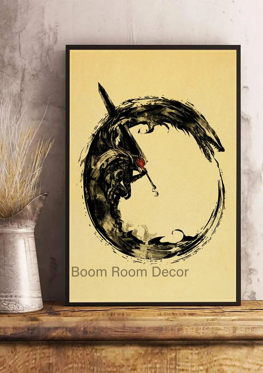 Berserk Anime Canvas Wall Art Retro Poster | Home Décor