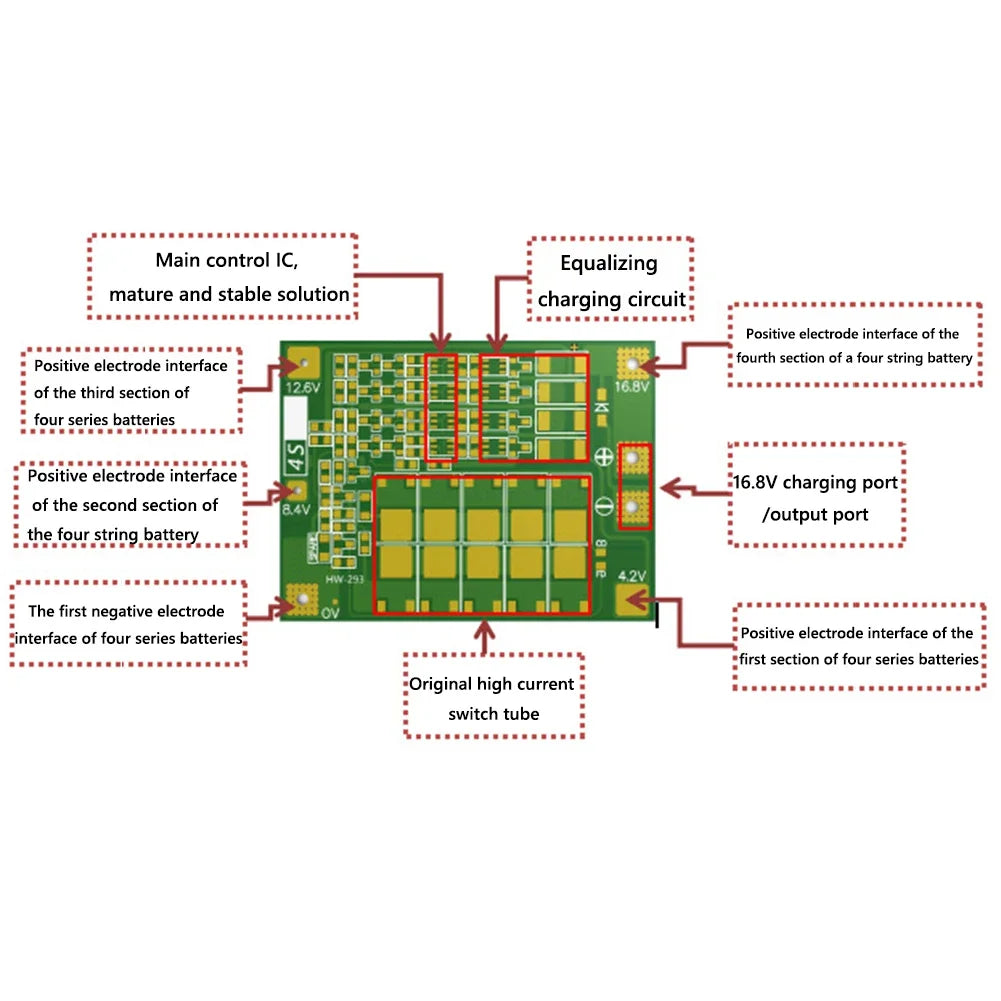3S 4S 20A 40A 60A Li-ion Lithium Battery Charger Protection Board 18650 BMS Drill Motor 11.1V 12.6V/14.8V 16.8V Enhance/Balance Peaceful Pleasures Health and Wellness