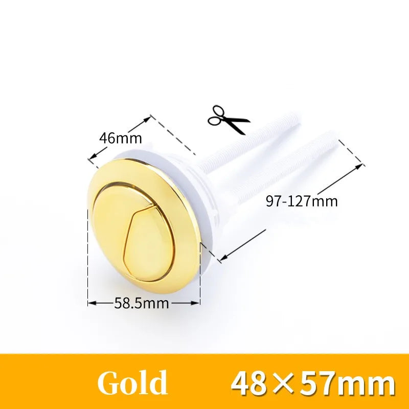 Universal Dual Flush Toilet Tank Button | 38/48/58mm Chrome