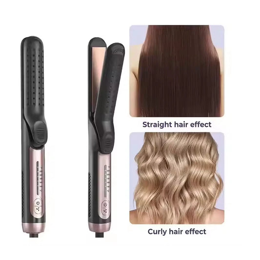 Planchas De Cabello Private Label Ceramic Flat Iron Professional 2 in 1 Curling Iron Hair Curler Straightener Peaceful Pleasures Health and Wellness