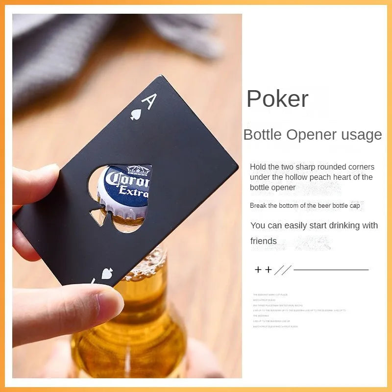 20PCS Playing Card Bottle Openers – Stainless Steel Bar Tool