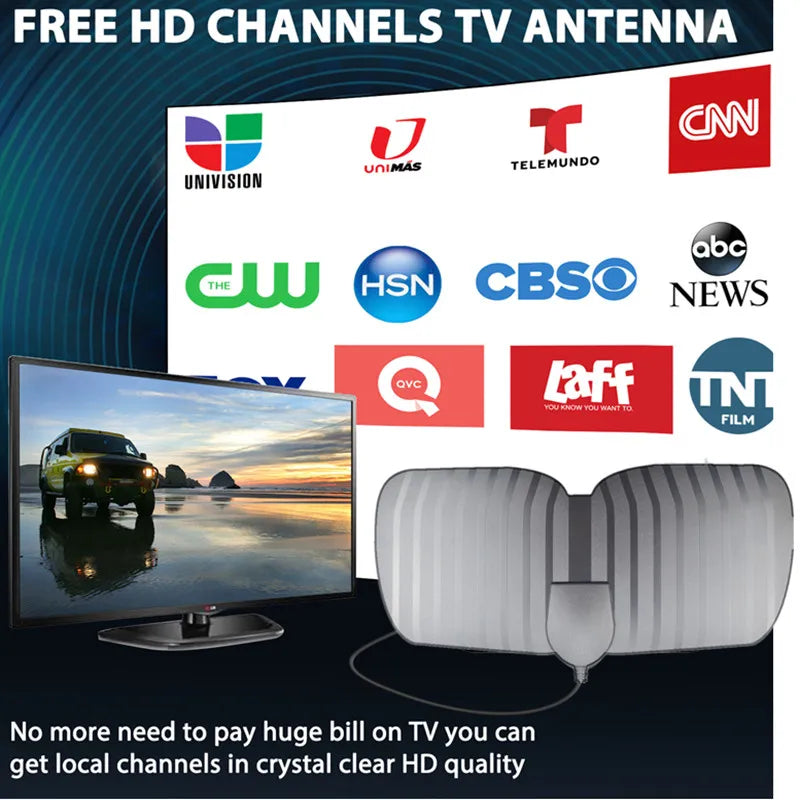 Universal Digital TV Antenna HDTV DVB-T2 Indoor Outdoor 36dBi