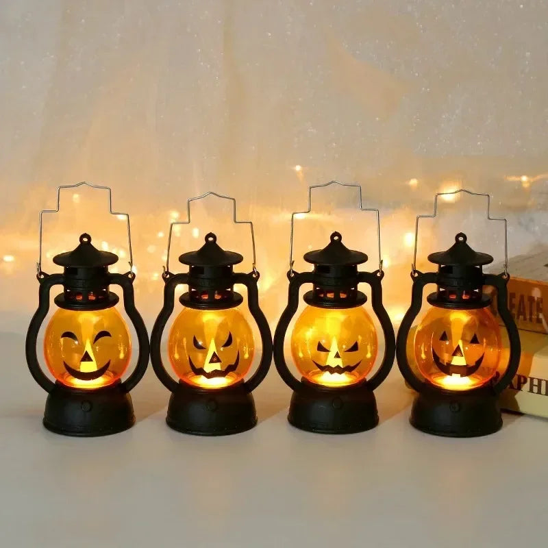 Halloween LED Pumpkin Ghost Skull Lamp – Party & Haunted House Decor