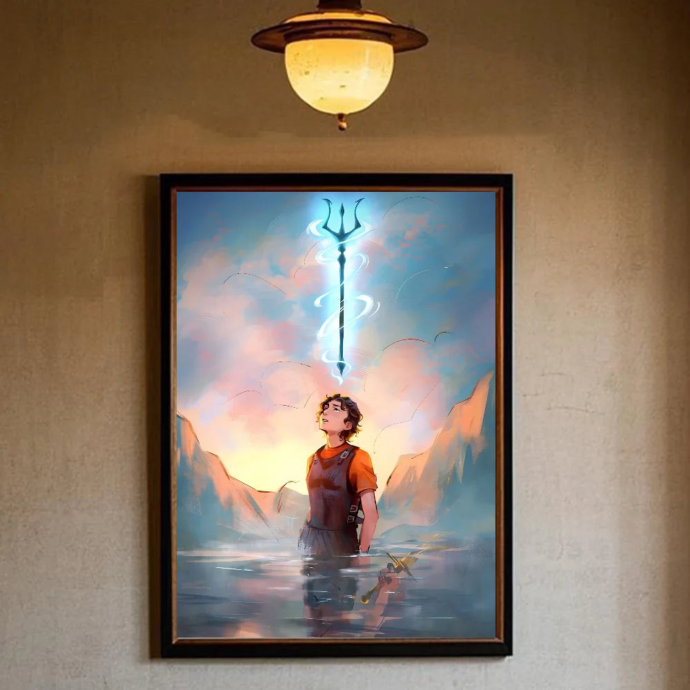 Percy Jackson & The Olympians HD Wall Poster – Waterproof PVC Wall Art Poster Peaceful Pleasures Health and Wellness z17 40X50cmNoframe
