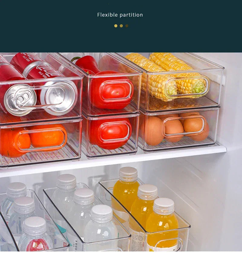Transparent Refrigerator Storage Box Vegetable Fruit Organizer Fridge Clear Container for Kitchen Food Drinks Storage 2030 Peaceful Pleasures Health and Wellness