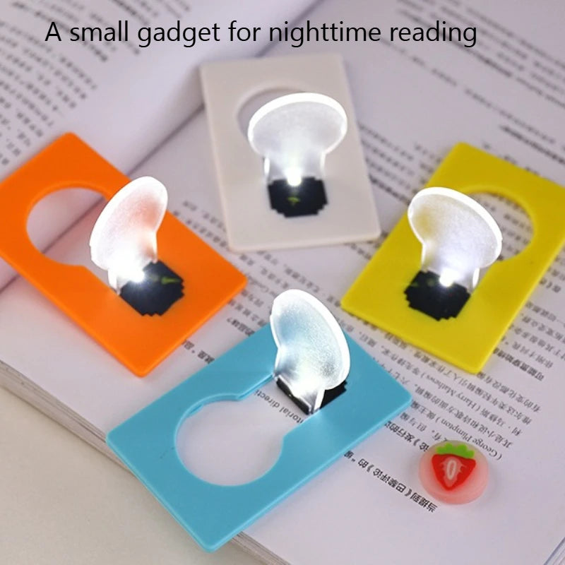 Mini Folding LED Card Light & Phone Stand | Portable Night Light LED Night Light Peaceful Pleasures Health and Wellness