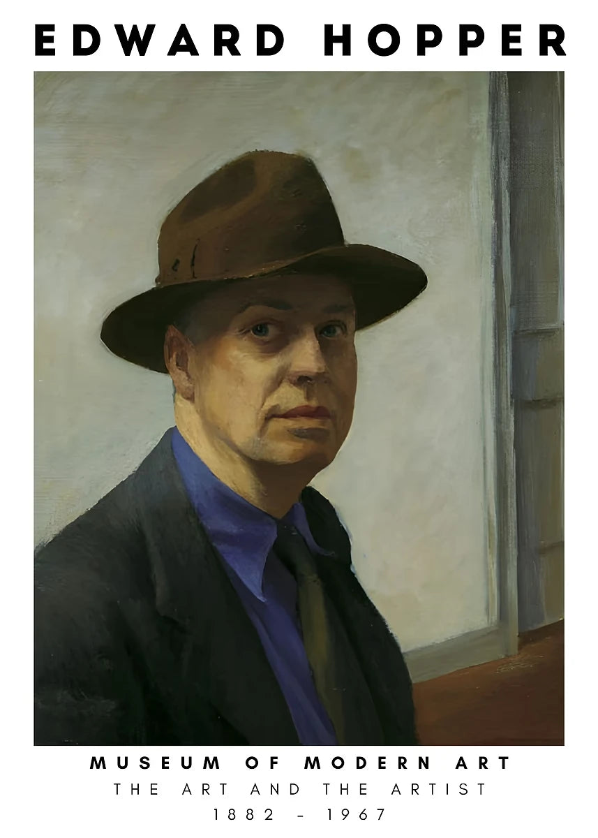 Edward Hopper Museum Exhibition Abstract Posters and Prints Canvas Painting Wall Art Picture for Living Room Home Decor Cuadros Peaceful Pleasures Health and Wellness