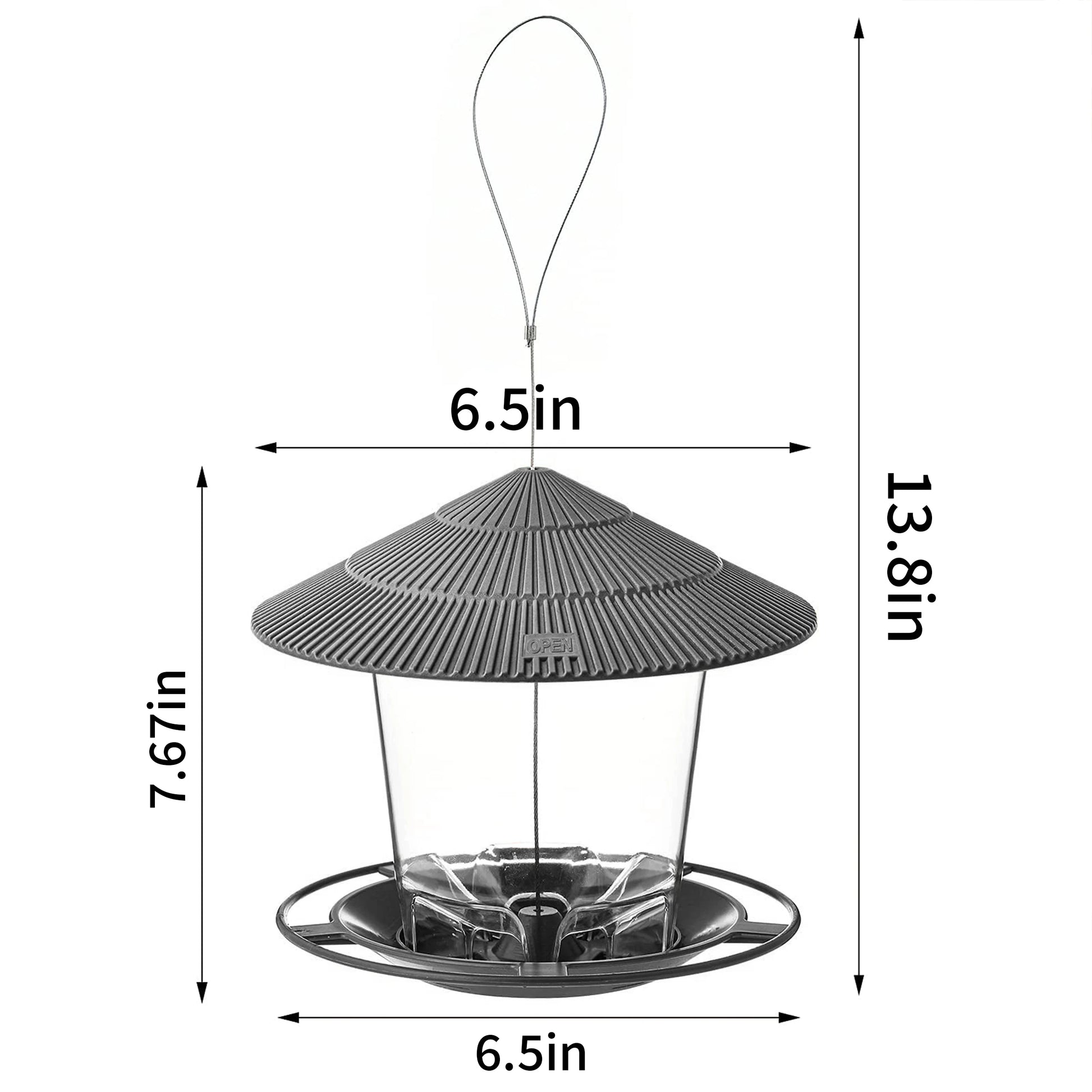 Bird Feeder Automatic Foot Feeding Tool Outdoor Bird Feeder Hanging Nut Feeding Multiple Hole Dispenser Holder Food Container Peaceful Pleasures Health and Wellness
