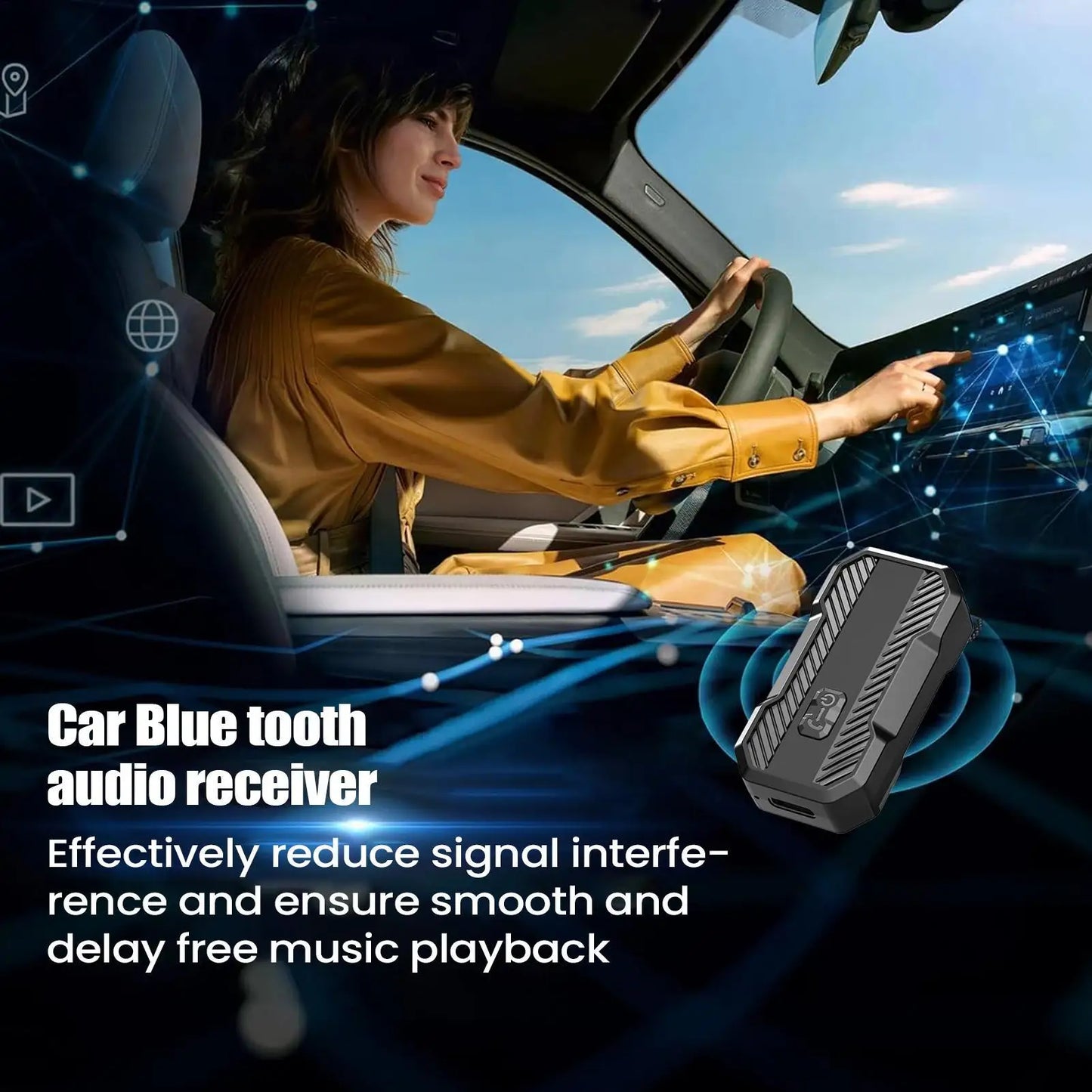 2-in-1 Bluetooth Audio Transmitter & Receiver Adapter | Car & Home