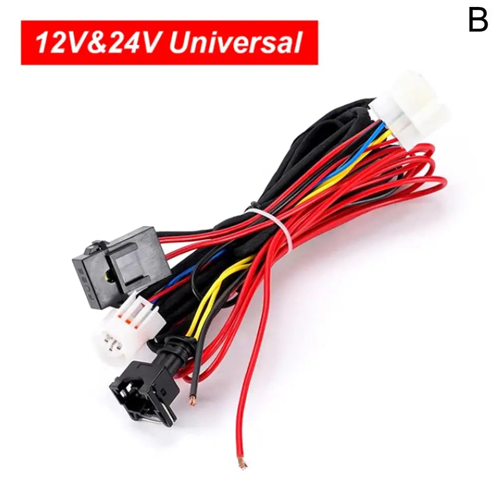 12V/24V Diesel Parking Heater Wiring Harness Adapter Heater Wiring Harness Peaceful Pleasures Health and Wellness white