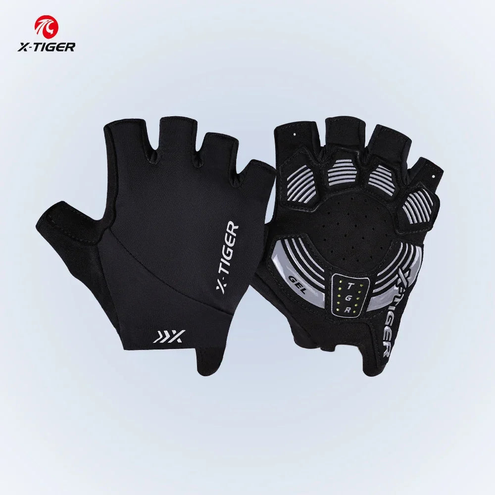 X-TIGER Half Finger Cycling Gloves – MTB & Road Bike Unisex