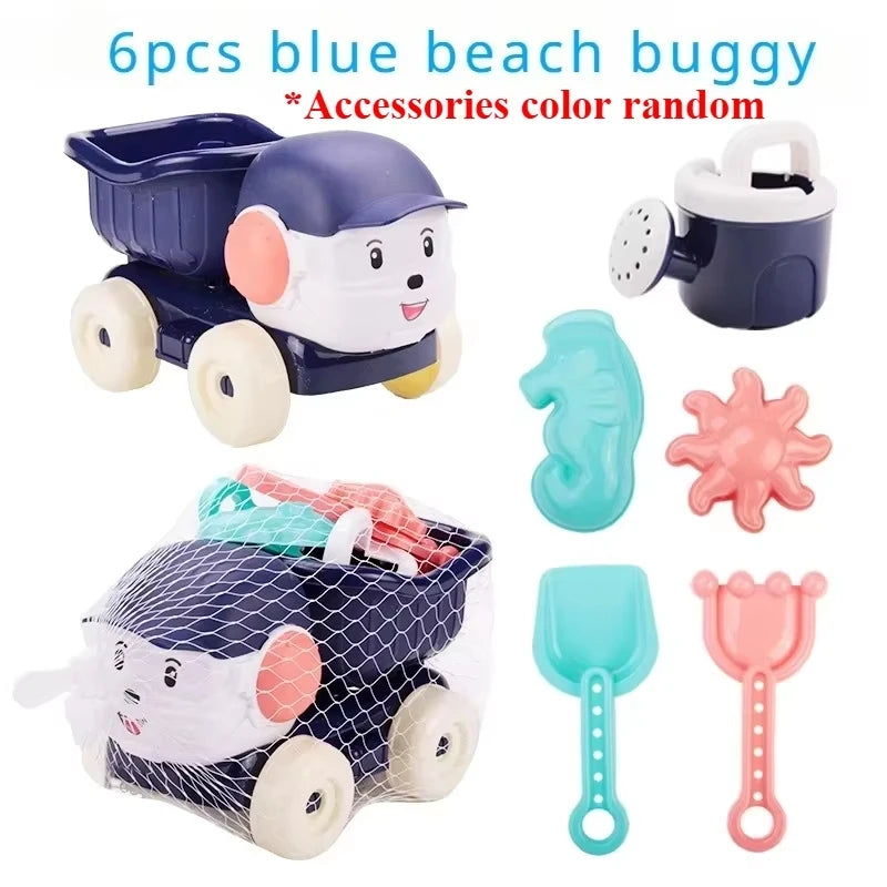 Kids Beach Sand Toys Set – Shovel, Sprinkler & Car Model