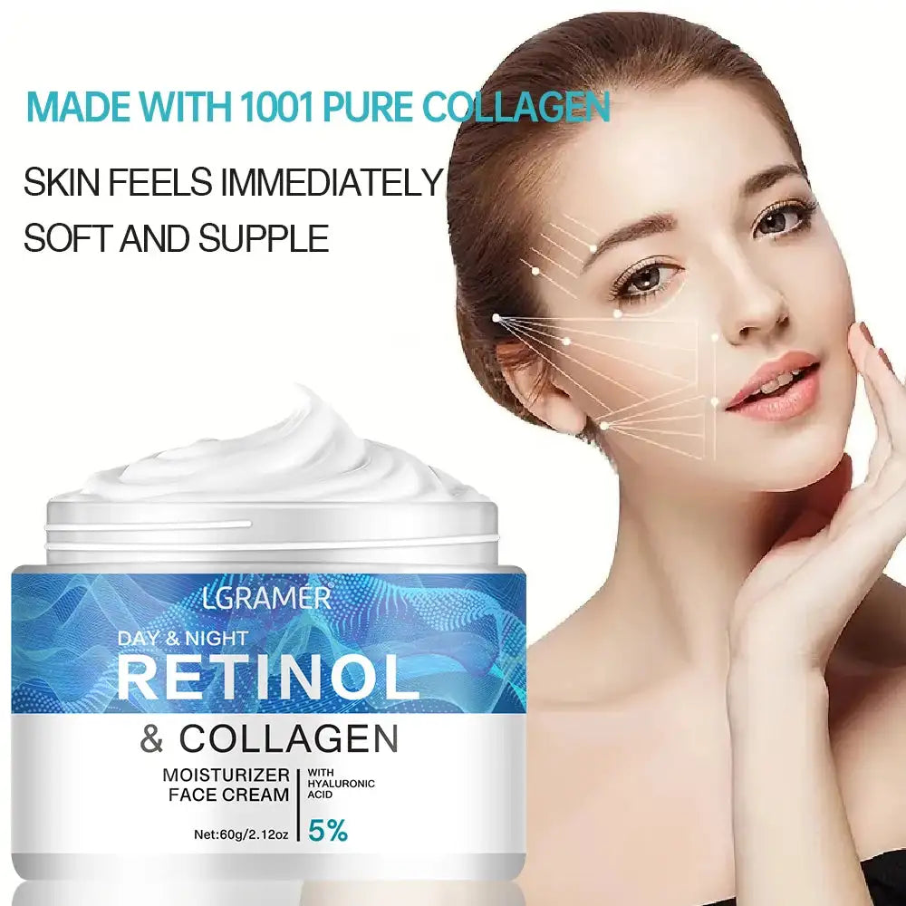 Retinol Firming Face Cream Lifting Neck Anti-aging Remove Wrinkles Night Day Cream Moisturizing Facial Serum Body Skin Care Peaceful Pleasures Health and Wellness