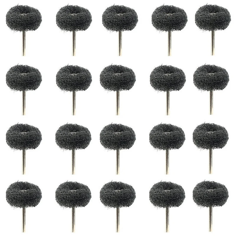 10 Mini Drill Abrasive Brush Nylon Buffing Polishing Wheel Dremel