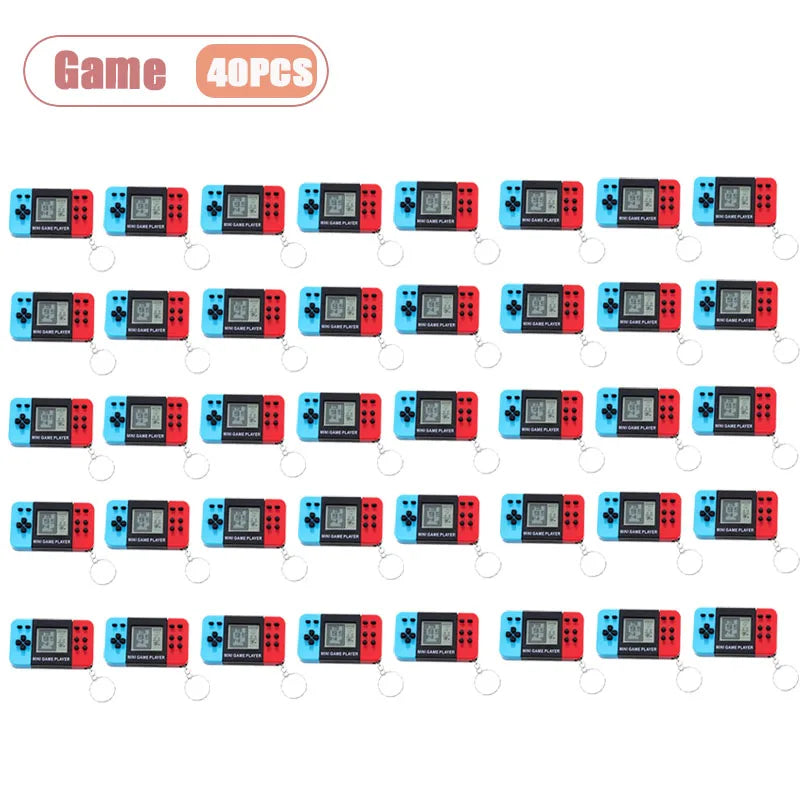 Mini Retro Handheld Game Console Keychain | Classic Pocket Toy