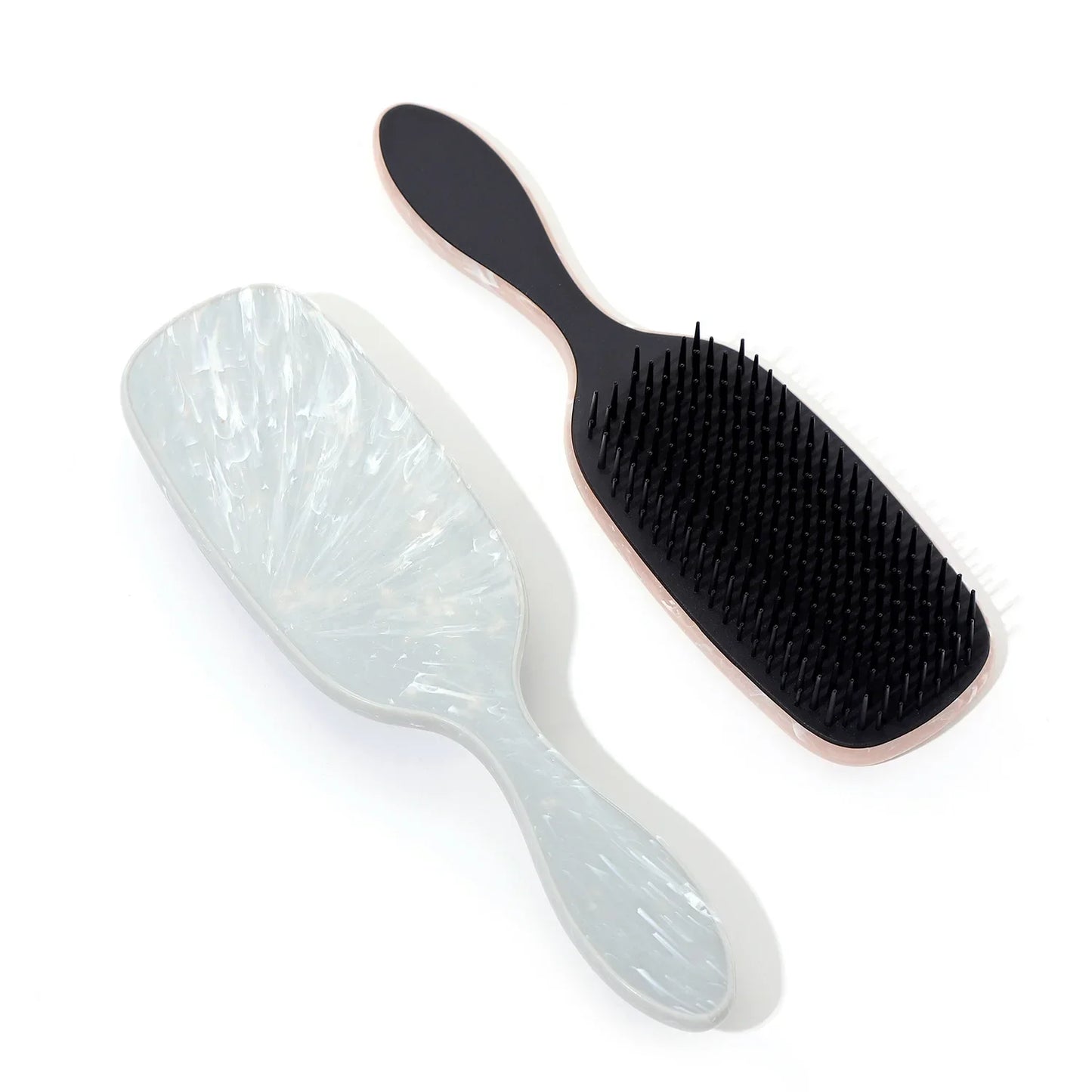 Marble Handle Hair Comb – Scalp Massager & Detangling Brush
