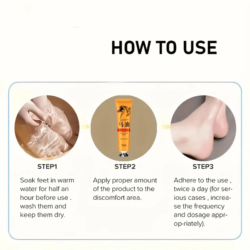 SUYARUN Premium Horse Oil Hand Foot Care Stick-Intense Moisturizing&Repairing Balm for Dry Cracked Skin, Cream for Hands, Feet. Peaceful Pleasures Health and Wellness