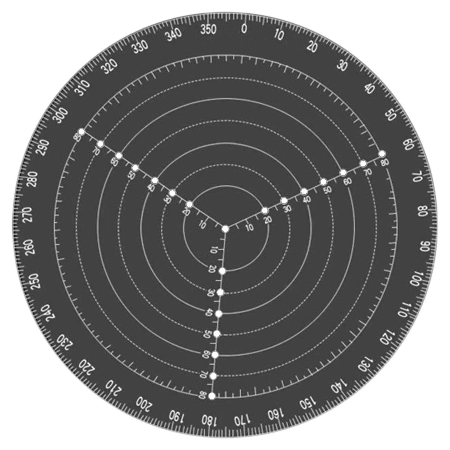 Acrylic Round Center Finder Compass | Wood Turning Layout Tool