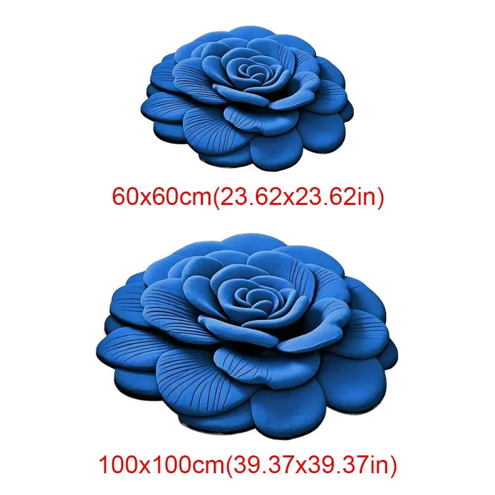 Peony Flower Shaped Non-Slip Floor Mat | Soft Absorbent Rug