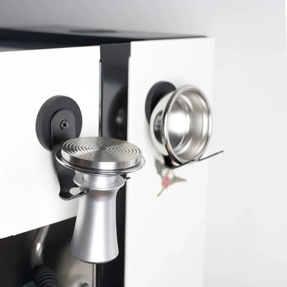 2-Pack Magnetic Portafilter Hook – Stainless Steel Espresso Holder