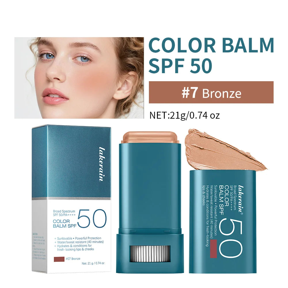 SPF 50 Blush Balm Stick | Buildable, Hydrating, Sweat Resistant