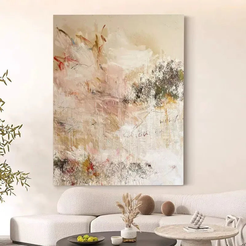 Mondern Abstract Wall Art Poster For Home Decor Handmade Oil Painting On Canvas Hanging Picture Mural For Living Room Bedroom Peaceful Pleasures Health and Wellness