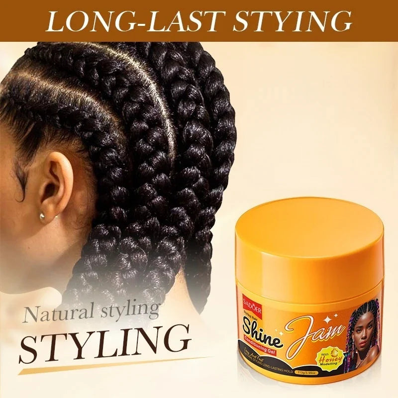 Beeswax & Honey Hair Styling Gel 113g – Non-Sticky Hold