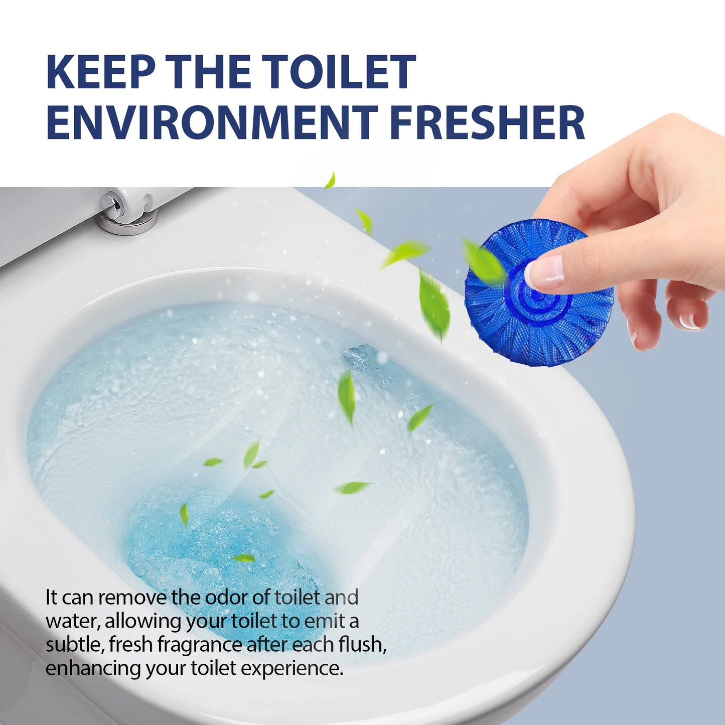Toilet Cleaner Tablets – Limescale, Stain & Odor Remover 12pk