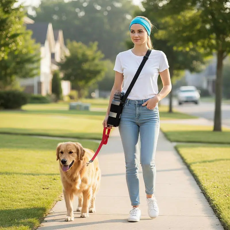 Water Bottle Sling Carrier – Adjustable Nylon Shoulder Strap
