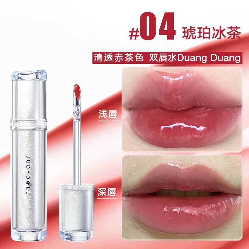 Judydoll Mirror Shine Lip Glaze – Watery Tint & Long-Lasting Color