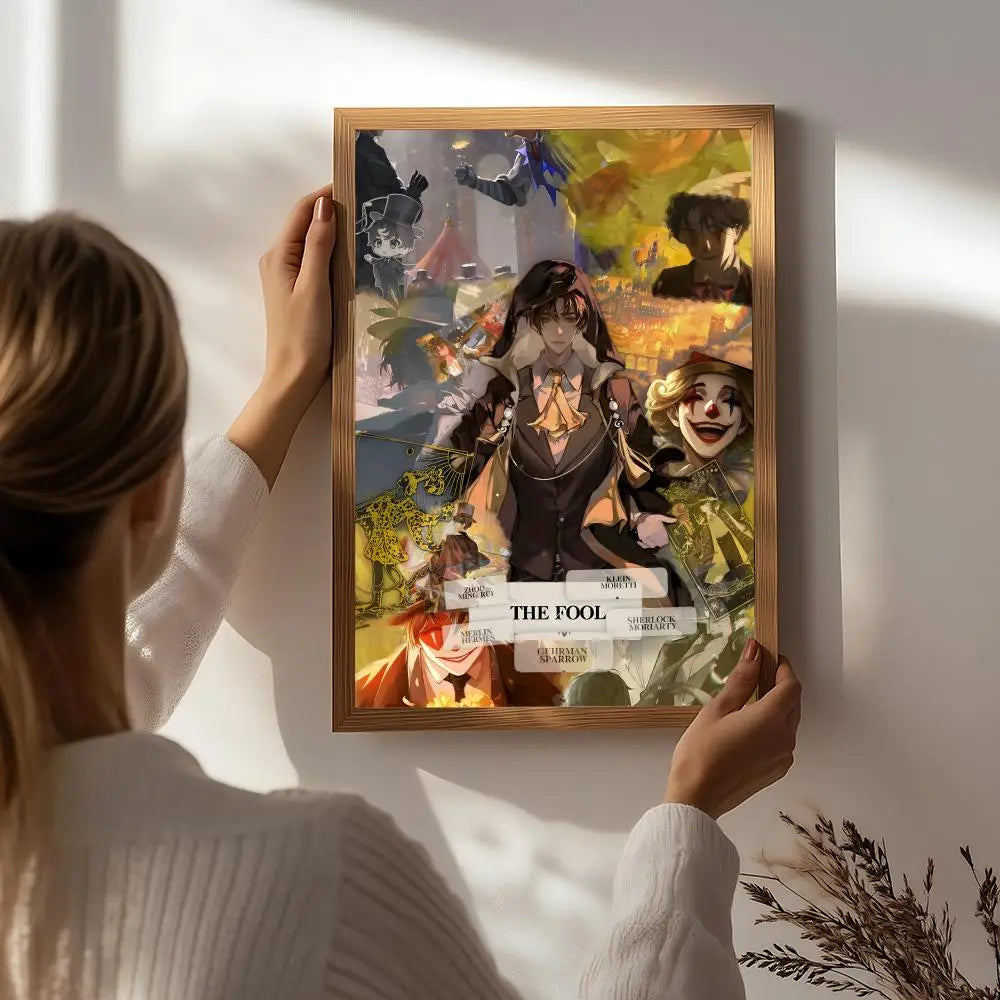 Lord of the Mysteries HD Poster – Self-Adhesive Waterproof Wall Art Wall Poster Decal Peaceful Pleasures Health and Wellness White4 15X20cmNoframe