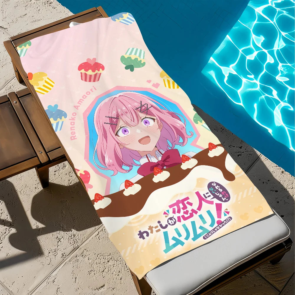 Anime Quick-Dry Beach Towel – Soft Pool Towel for Travel & Gym Anime Beach Towel Peaceful Pleasures Health and Wellness z9 STJ80x160CM
