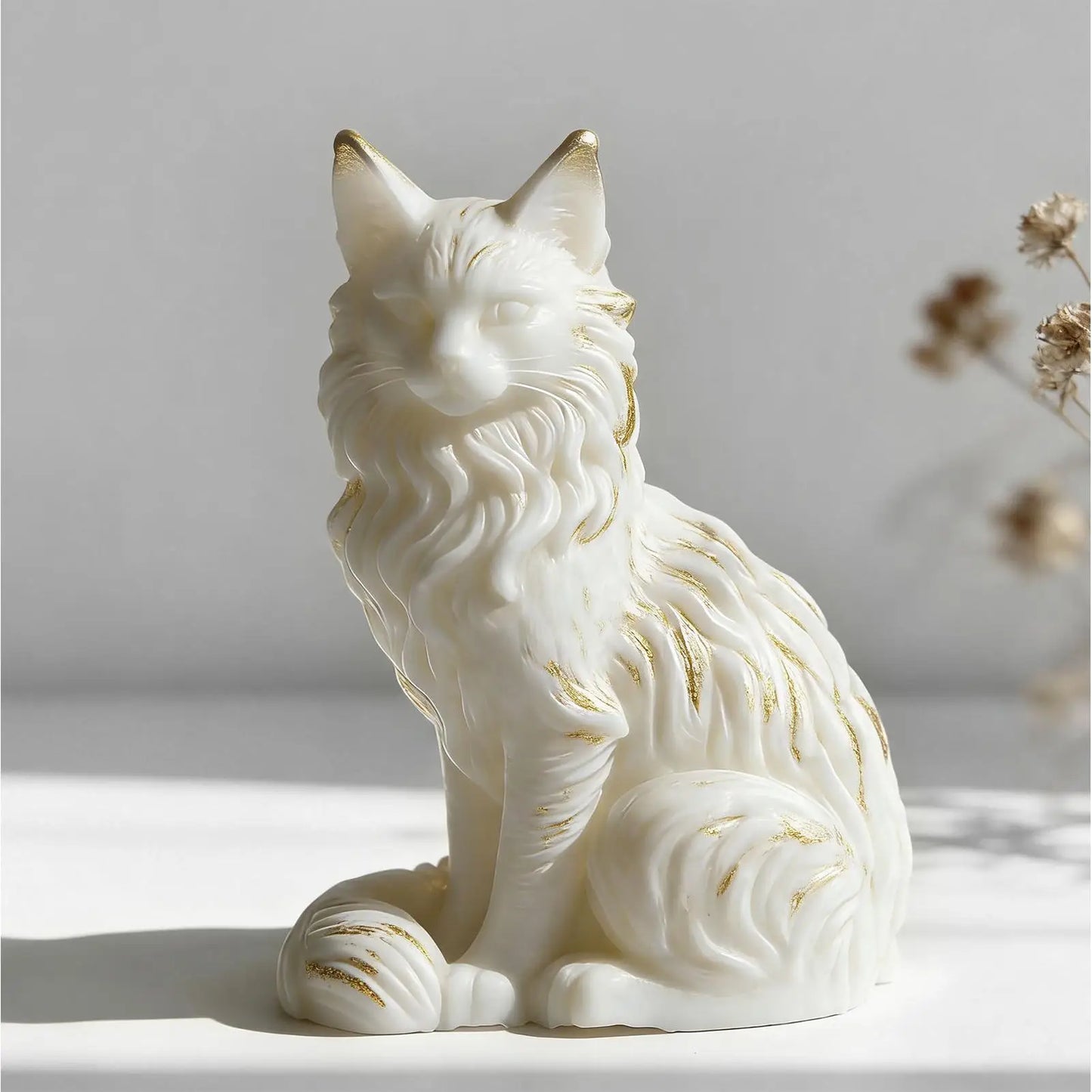 Cat Shape Resin Mold Sitting Concrete Decoration Craft Resin Soap Mold for Home Room Wedding Party Dinner Table Decorations Peaceful Pleasures Health and Wellness
