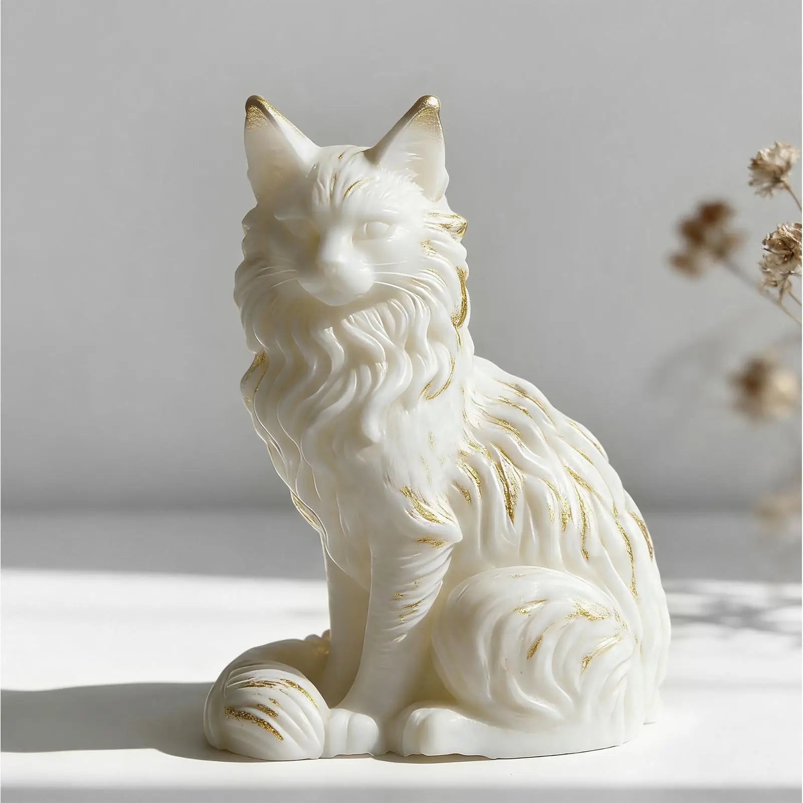 Cat Shape Resin Mold Sitting Concrete Decoration Craft Resin Soap Mold for Home Room Wedding Party Dinner Table Decorations Peaceful Pleasures Health and Wellness
