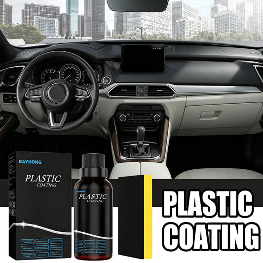 RayHong Car Plastic Restorer & Interior Coating – 50ml Kit Interior Trim Restorer Peaceful Pleasures Health and Wellness