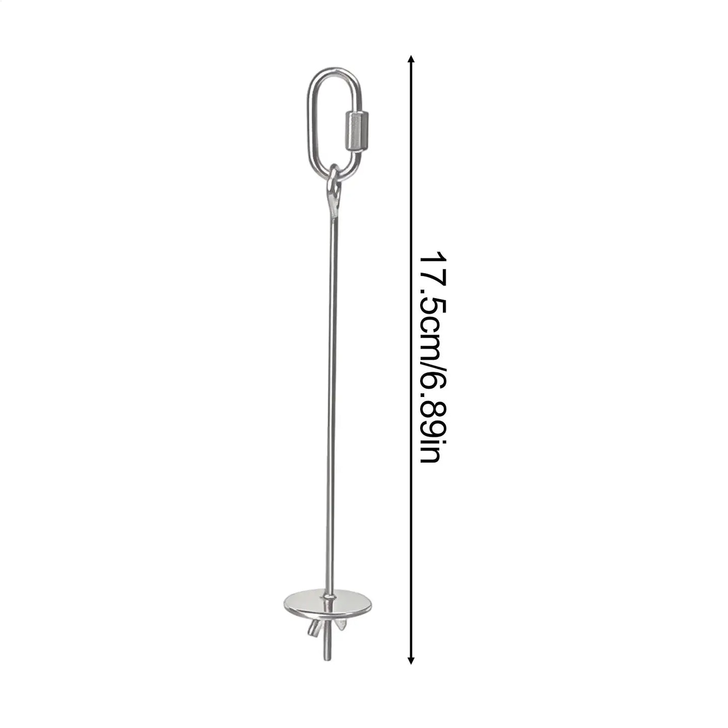 Stainless Steel Bird Fruit Skewer | Parrot Cage Feeder Toy