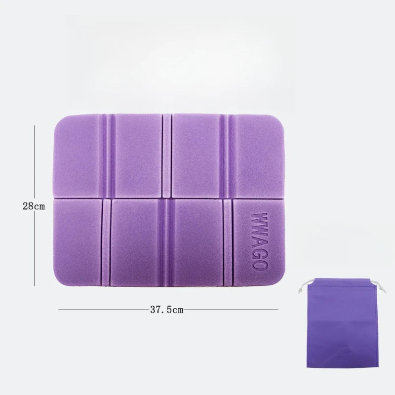 Folding Foam Seat Cushion – Portable Camping & Picnic Pad Folding Camping Cushion Peaceful Pleasures Health and Wellness purple