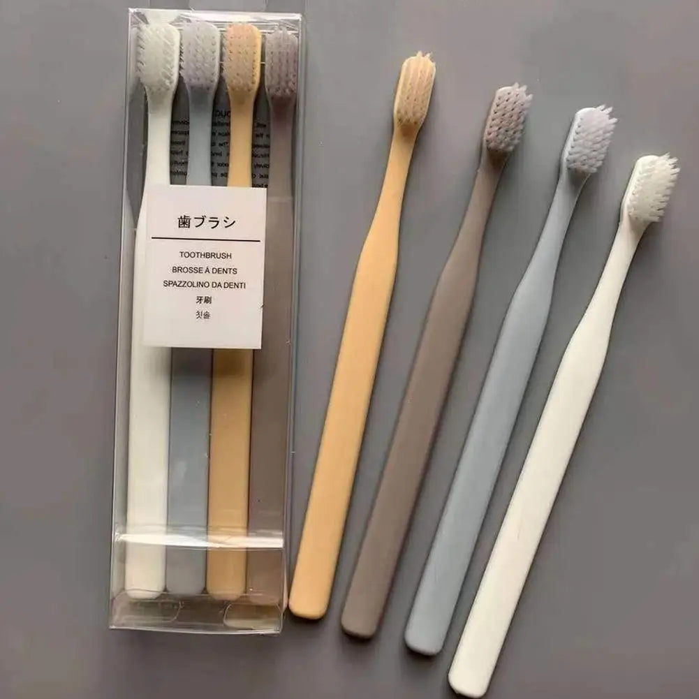 4-Pack Soft Bristle Toothbrush – Deep Clean & Sensitive Gums