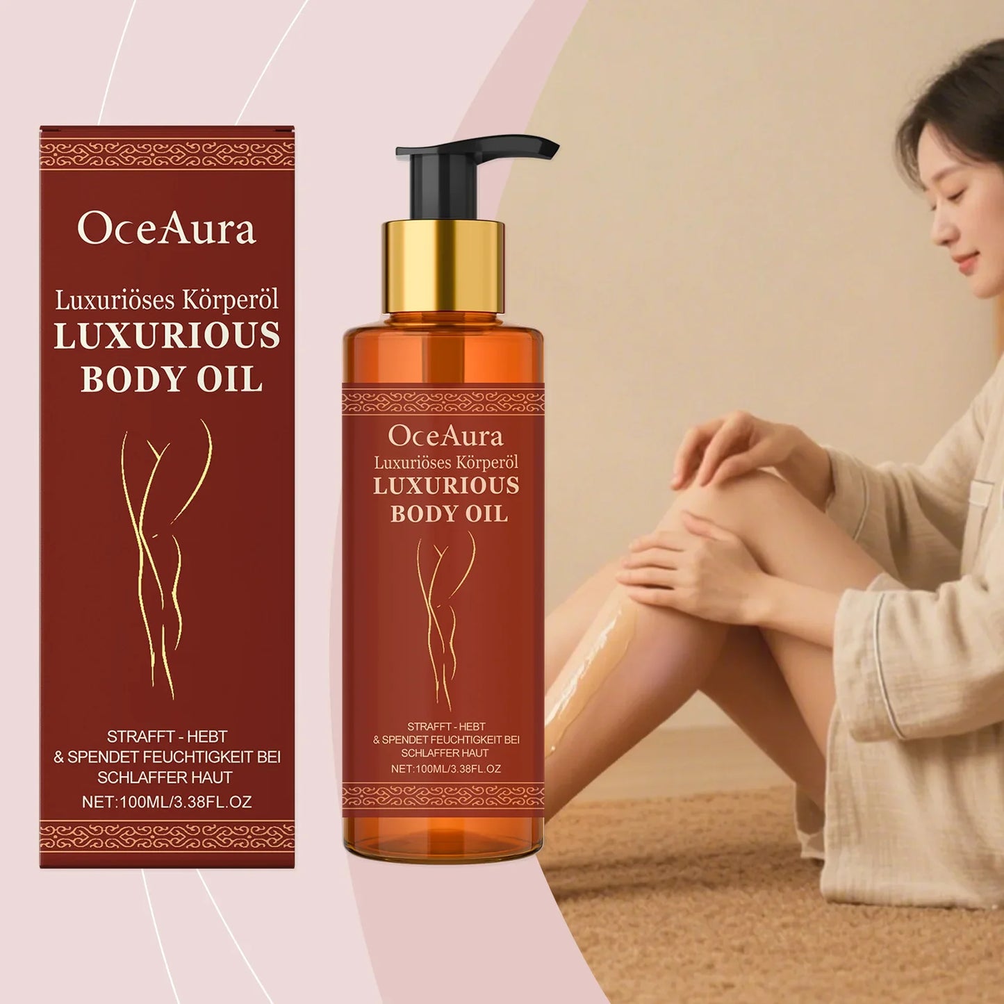 OceAura Firming Body Oil – Skin Tightening & Elasticity 100ml
