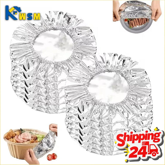 Reusable Aluminum Foil Food Covers – Stretch Lids for Plates & Bowls Reusable Food Covers Oasis Select