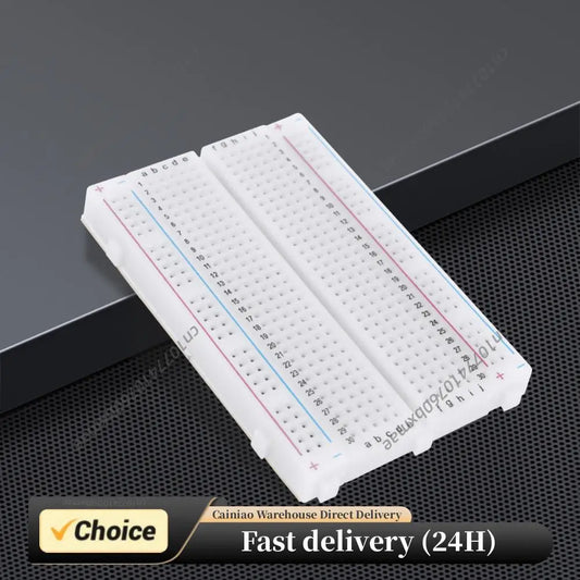 400 Tie Points Solderless PCB Breadboard Spliceable Universal Test Protoboard DIY Mini Bread Board for Bus Test Circuit Board Peaceful Pleasures Health and Wellness