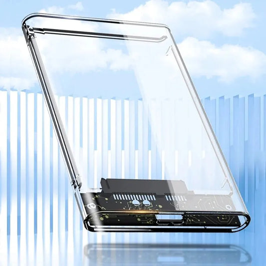 2.5 Inch HDD SSD Case SATA to USB 3.1 Type C 4TB Transparent External Hard Drive Housing Compatible UASP SATA III Laptop Peaceful Pleasures Health and Wellness