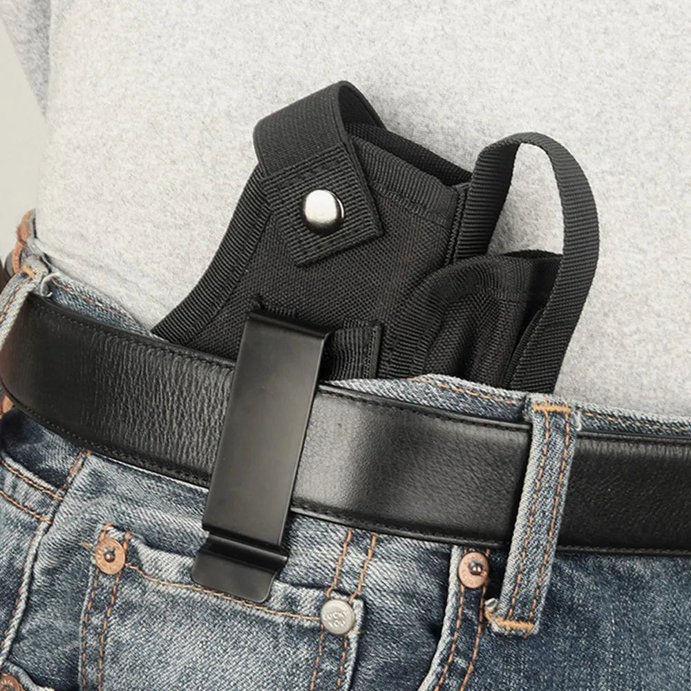 Molle Right Left Interchangeable Carry Gun Holster Waistband with Magazine IWB Holsters Hunting Black Magazine Slot Holder bag Peaceful Pleasures Health and Wellness