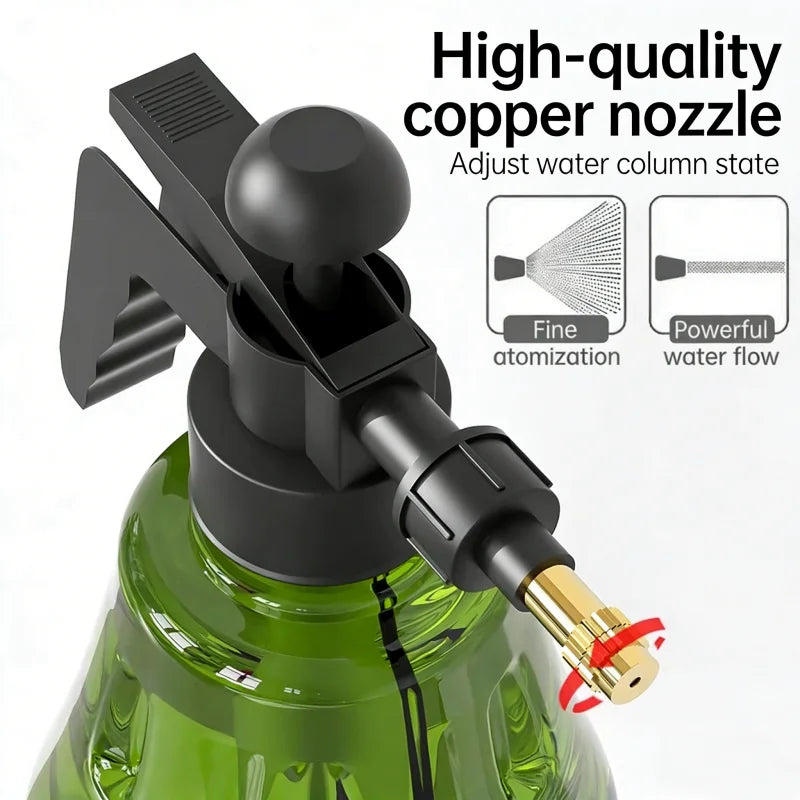 1.5L Pressure Pump Spray Bottle – Adjustable Mist & Jet Nozzle
