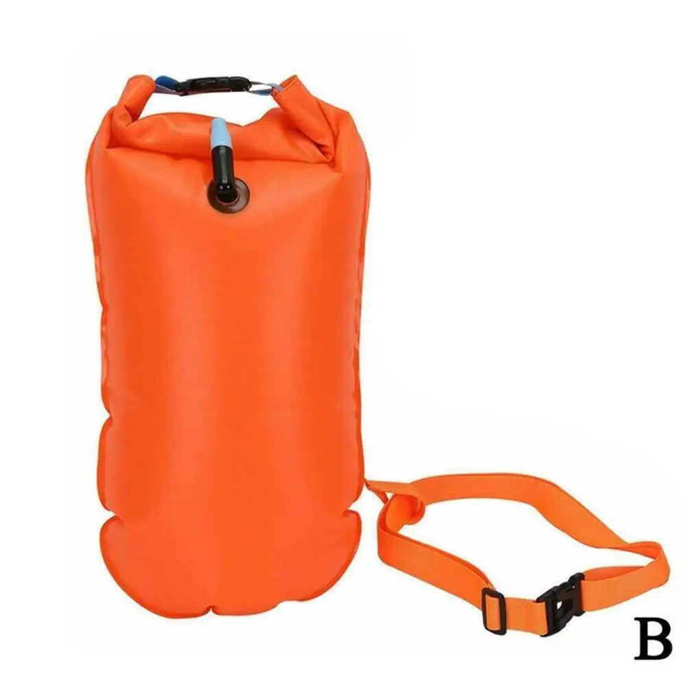Open Water Swim Buoy Float | Dry Bag & Adjustable Waist Belt